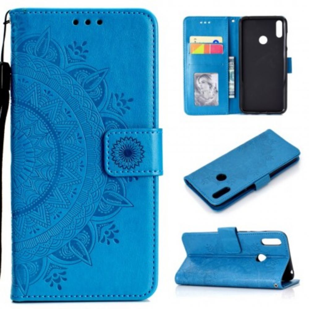 Folio-hoesje voor Huawei Y7 2019 Zonnemandala