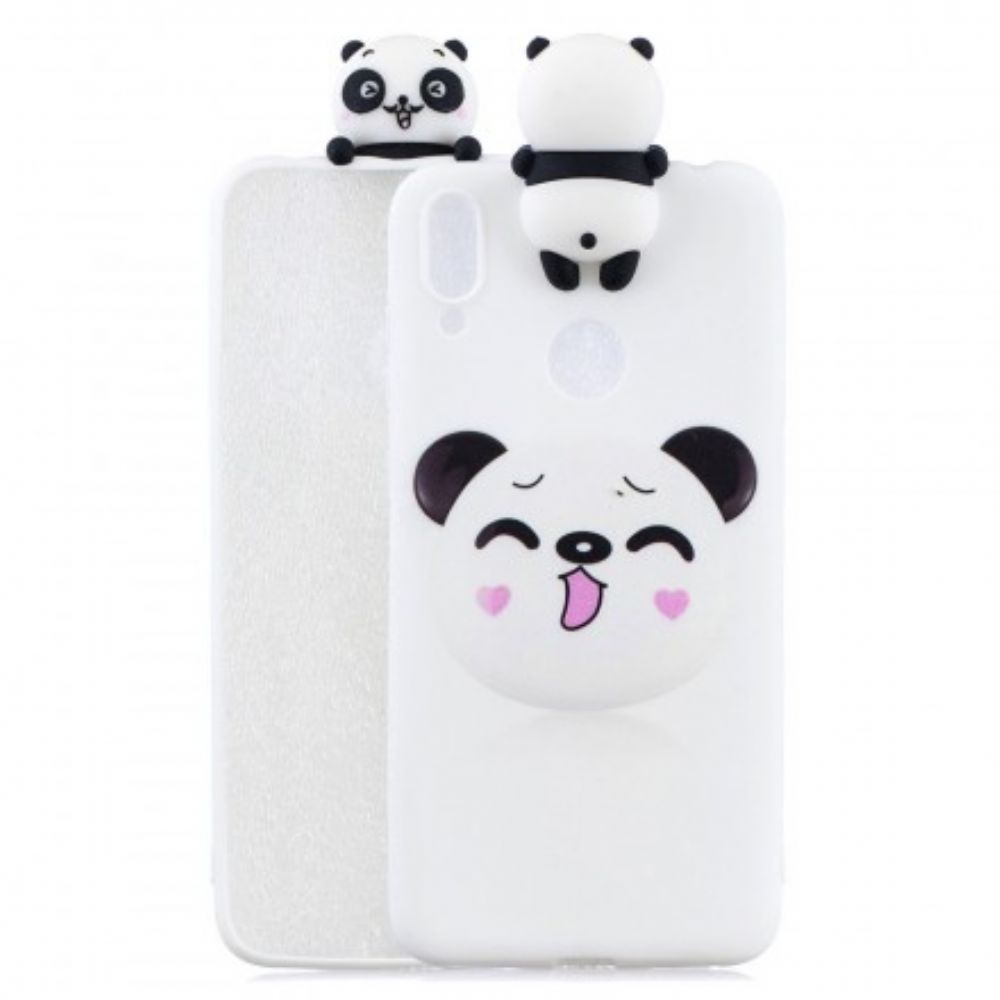 Hoesje voor Huawei Y7 2019 Grappige Panda 3d