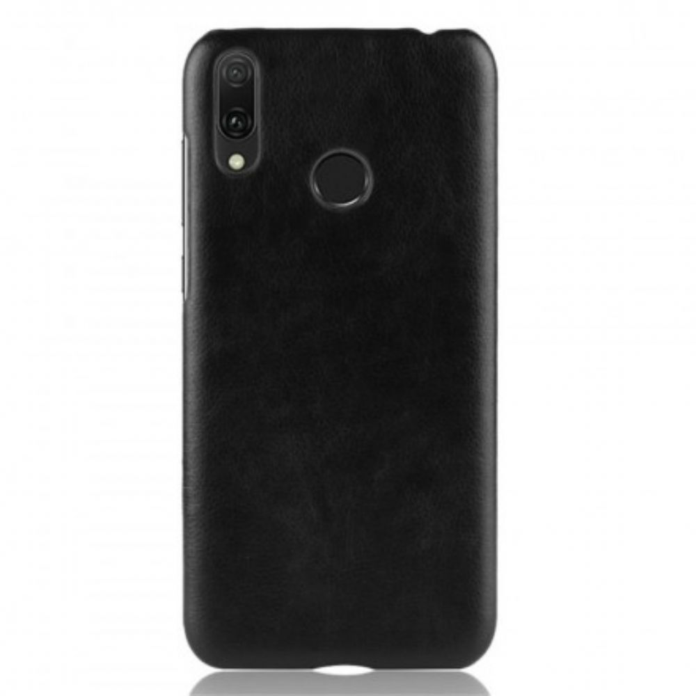 Hoesje voor Huawei Y7 2019 Prestaties Litchi Leder Effect