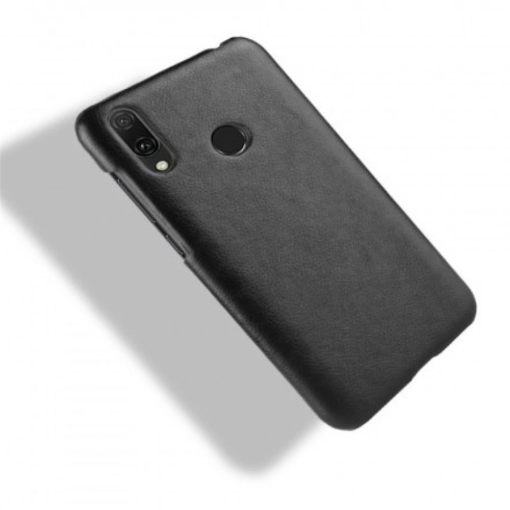 Hoesje voor Huawei Y7 2019 Prestaties Litchi Leder Effect