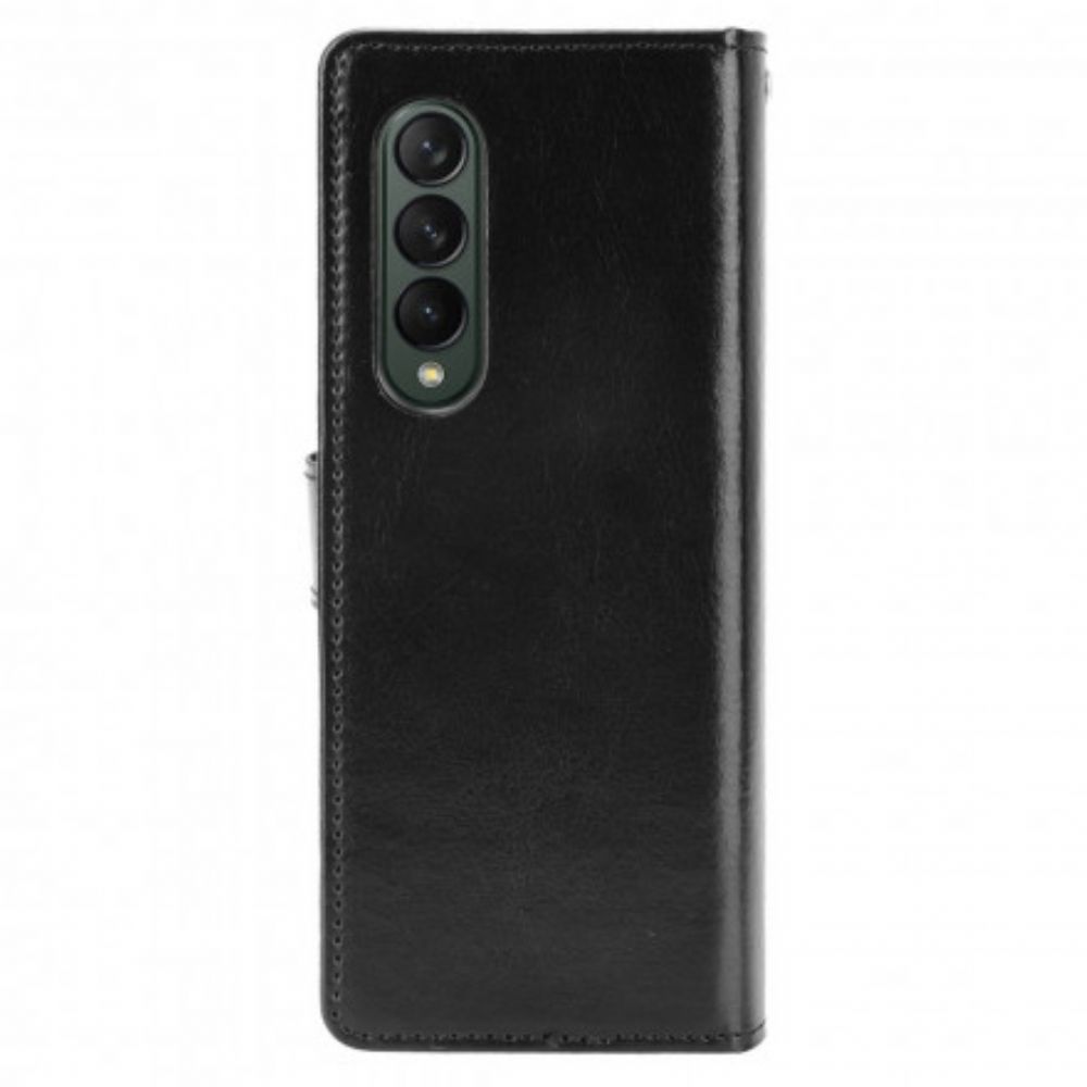 Flip Case voor Samsung Galaxy Z Fold 3 5G Flitsachtig Kunstleer