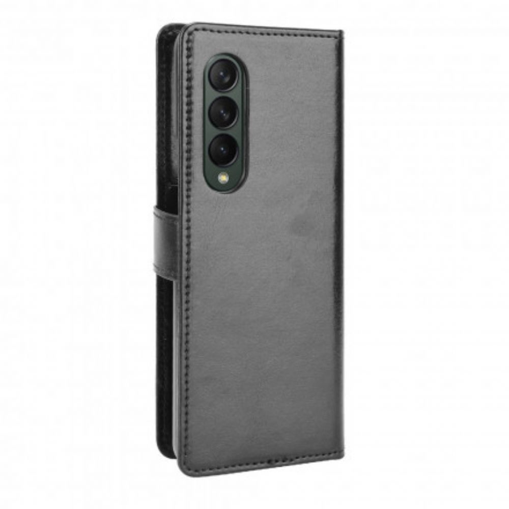 Flip Case voor Samsung Galaxy Z Fold 3 5G Flitsachtig Kunstleer