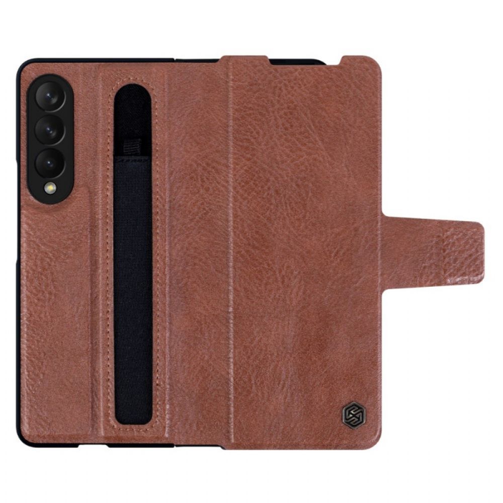 Flip Case voor Samsung Galaxy Z Fold 3 5G Kunstleer Nillkin