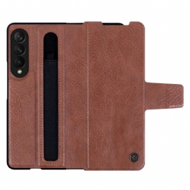 Flip Case voor Samsung Galaxy Z Fold 3 5G Kunstleer Nillkin