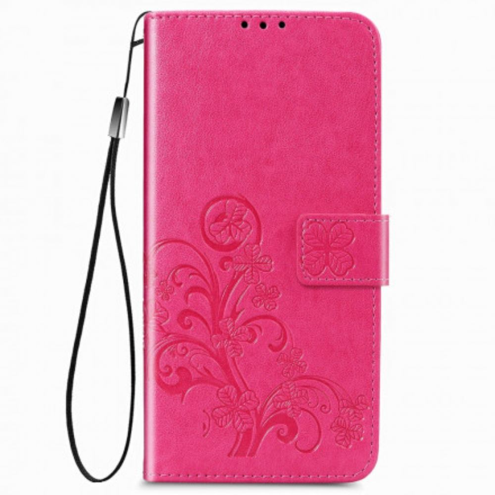 Folio-hoesje voor Samsung Galaxy Z Fold 3 5G Bloemen Ontwerp Met Lanyard