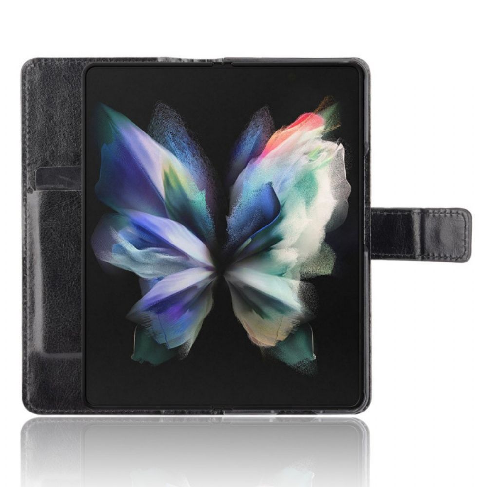 Folio-hoesje voor Samsung Galaxy Z Fold 3 5G Flashy Kunstleer Stylus Houder