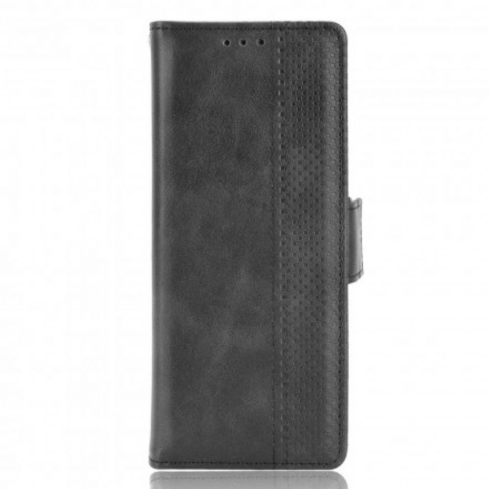 Folio-hoesje voor Samsung Galaxy Z Fold 3 5G Gestileerd Leereffect