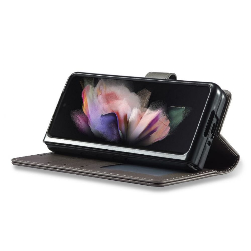 Folio-hoesje voor Samsung Galaxy Z Fold 3 5G Lc.imeeke Ledereffect