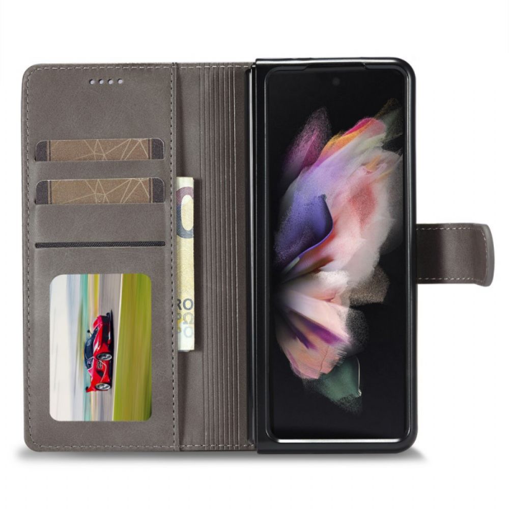 Folio-hoesje voor Samsung Galaxy Z Fold 3 5G Lc.imeeke Ledereffect