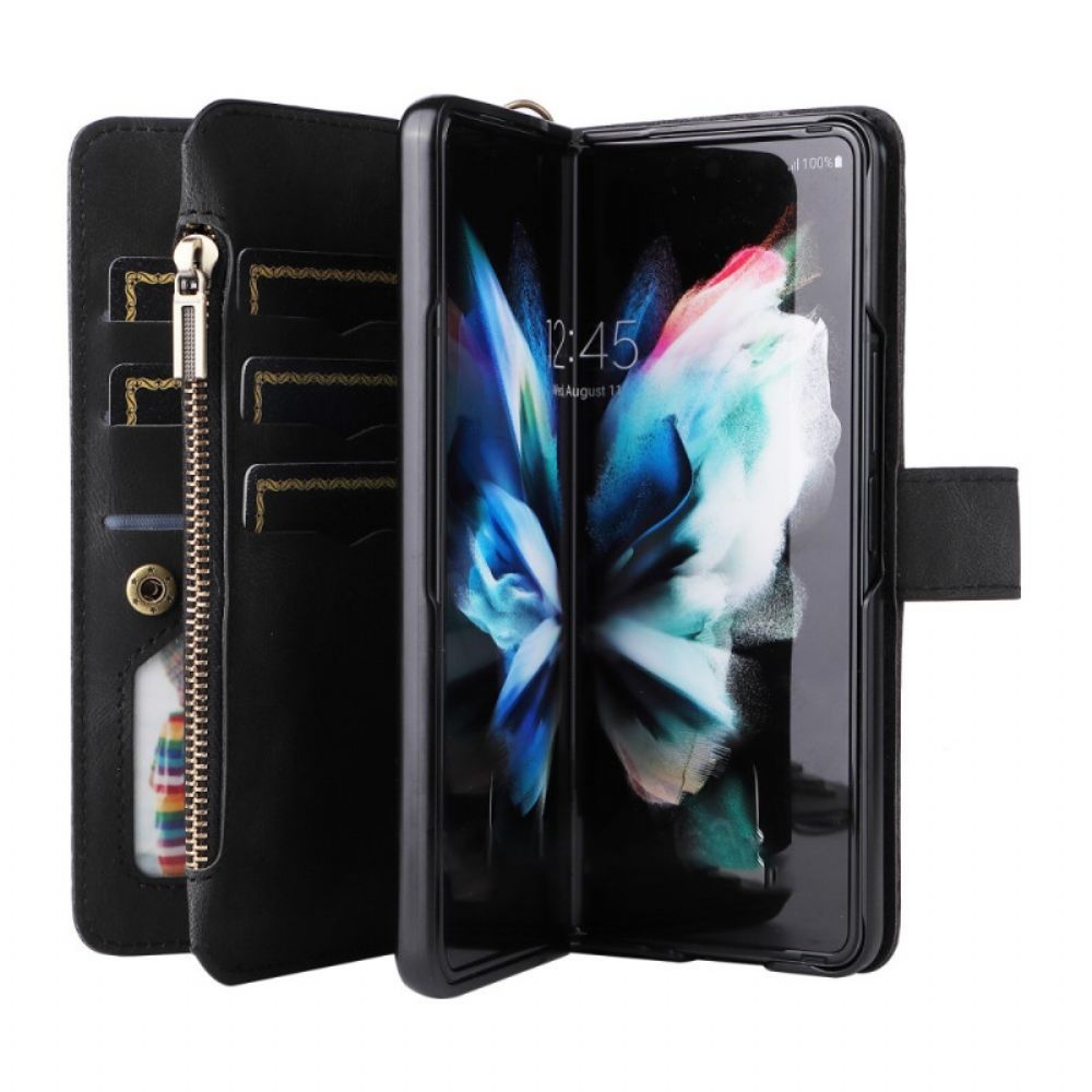 Folio-hoesje voor Samsung Galaxy Z Fold 3 5G Multifunctionele Kaarthouder