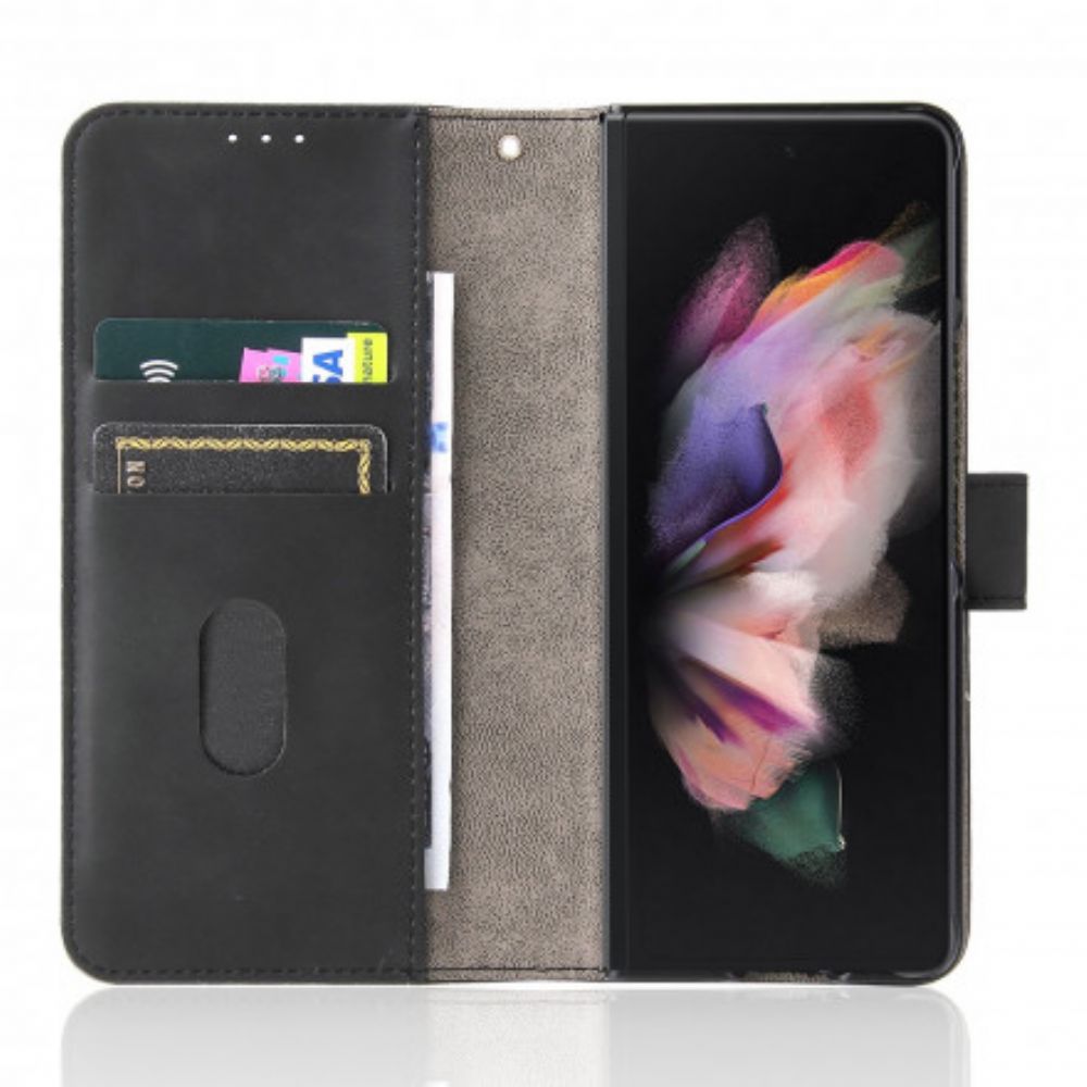 Folio-hoesje voor Samsung Galaxy Z Fold 3 5G Skin-touch