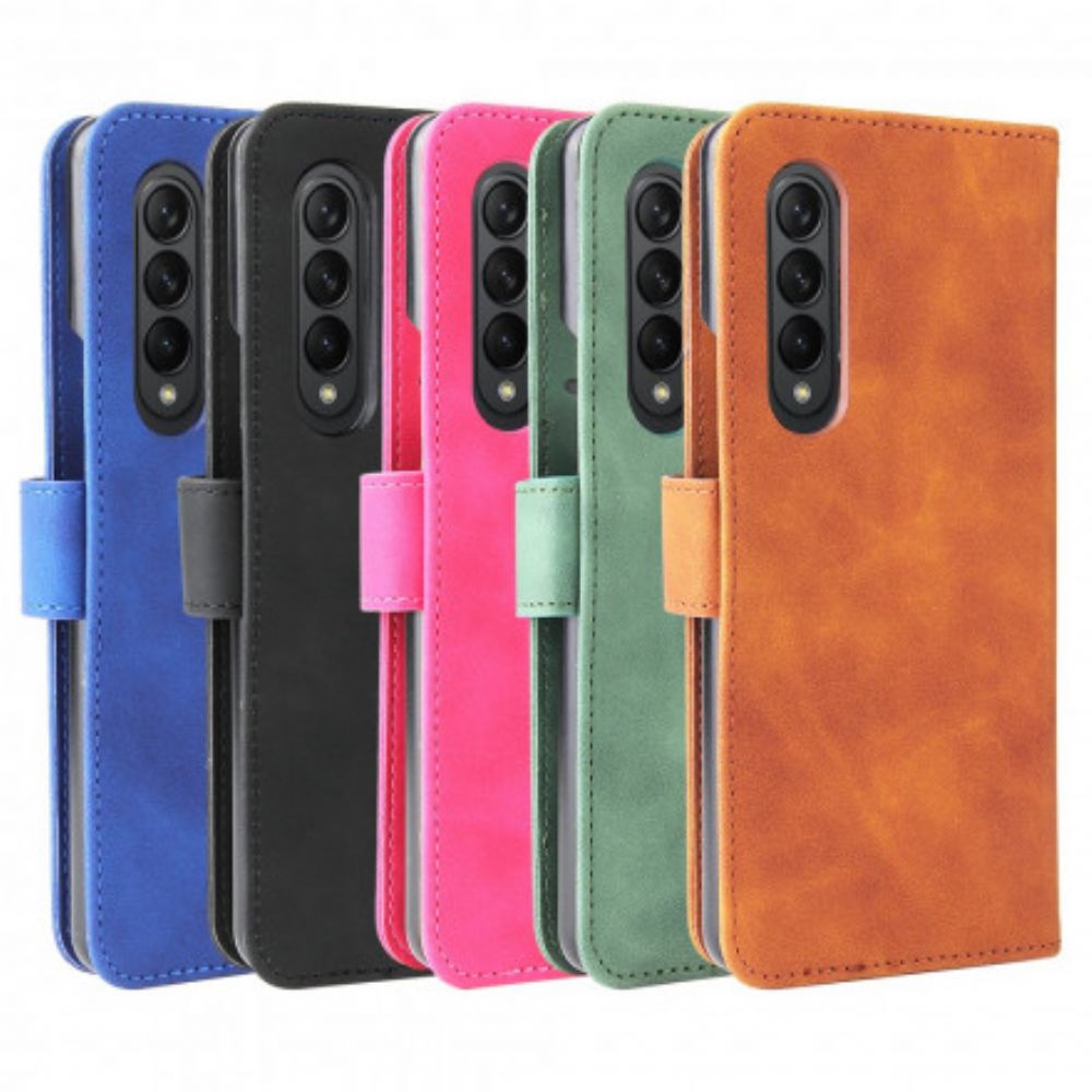 Folio-hoesje voor Samsung Galaxy Z Fold 3 5G Skin-touch