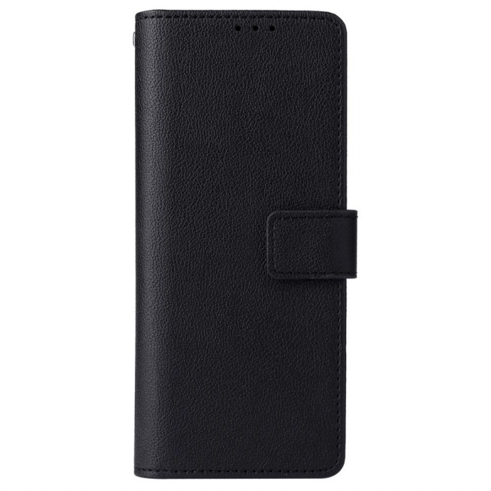 Folio-hoesje voor Samsung Galaxy Z Fold 3 5G Vintage Lederen Stijl