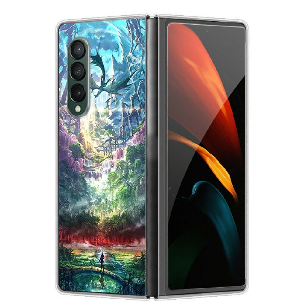 Hoesje voor Samsung Galaxy Z Fold 3 5G Artistieke Natuur