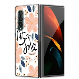 Hoesje voor Samsung Galaxy Z Fold 3 5G Doe Liefde Aan