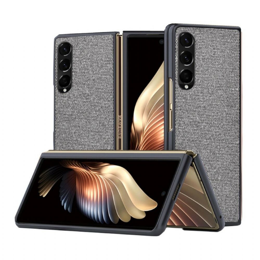 Hoesje voor Samsung Galaxy Z Fold 3 5G Gestructureerd Leereffect