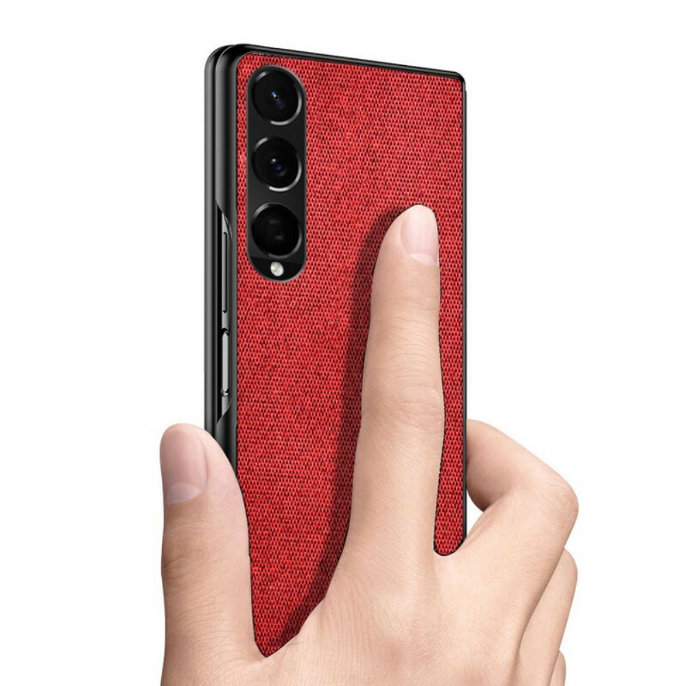 Hoesje voor Samsung Galaxy Z Fold 3 5G Gestructureerd Leereffect