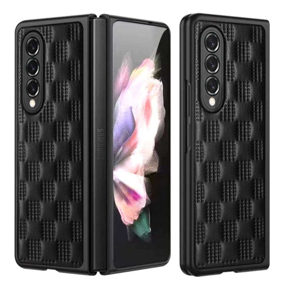 Hoesje voor Samsung Galaxy Z Fold 3 5G Gewatteerde Stijl