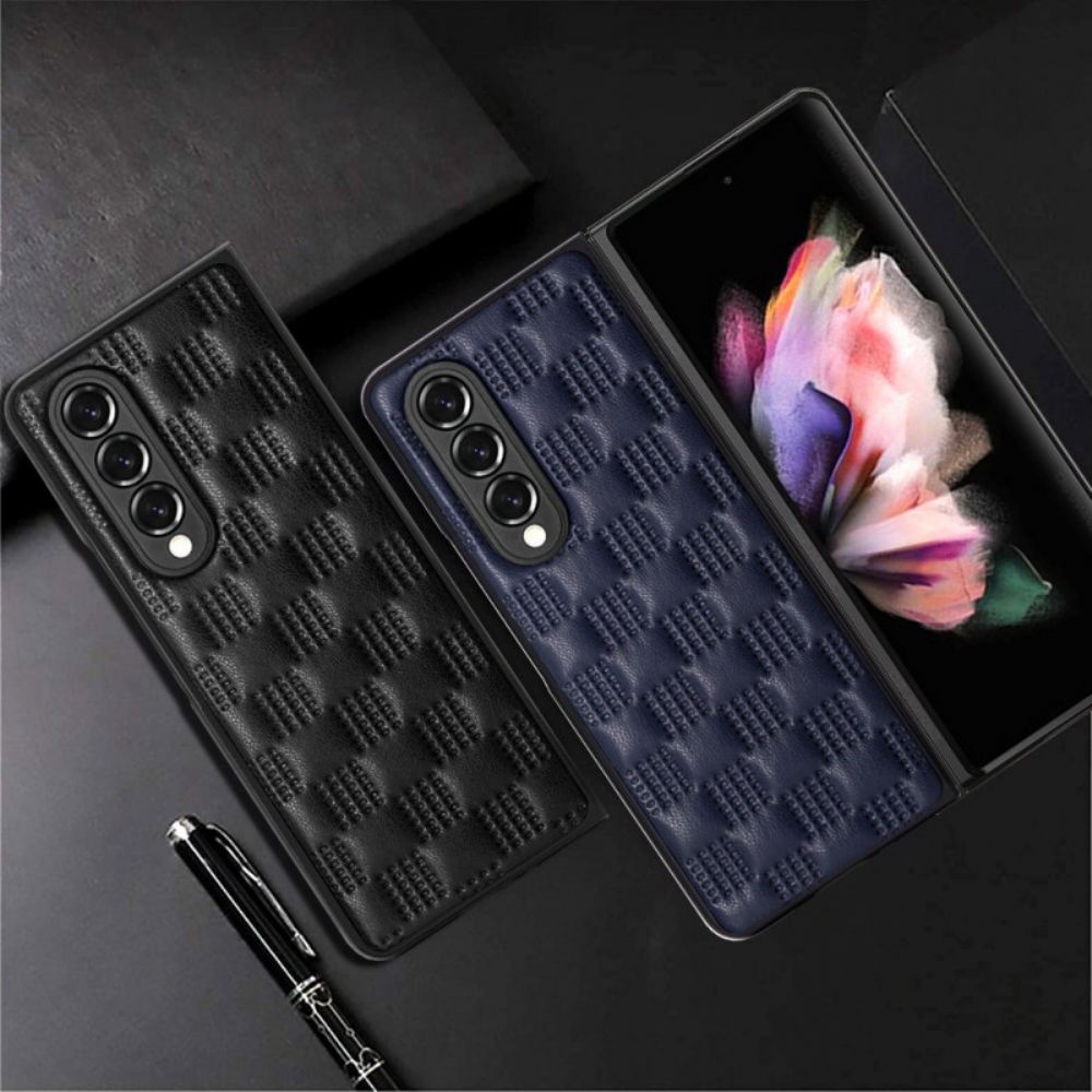 Hoesje voor Samsung Galaxy Z Fold 3 5G Gewatteerde Stijl