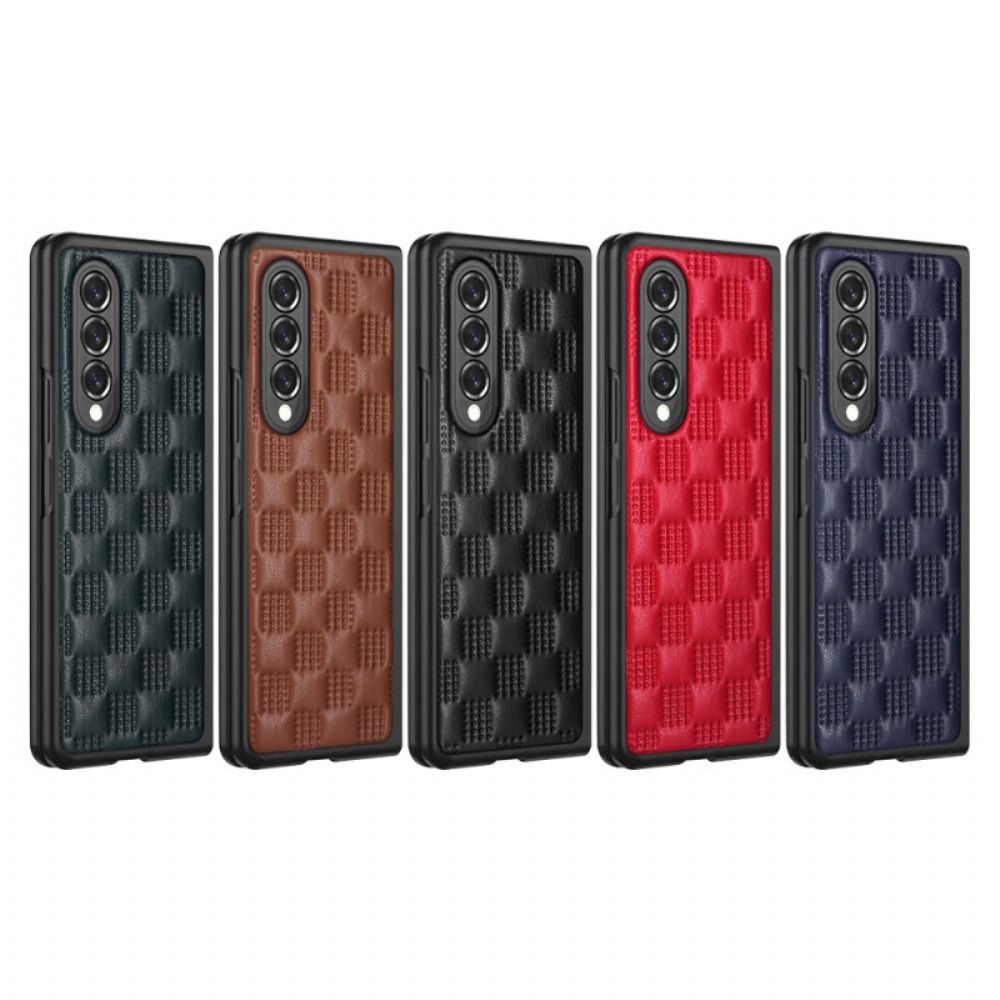 Hoesje voor Samsung Galaxy Z Fold 3 5G Gewatteerde Stijl