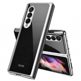 Hoesje voor Samsung Galaxy Z Fold 3 5G Gkk Getextureerd Gehard Glas