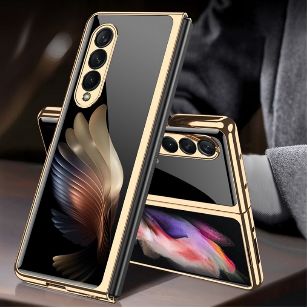 Hoesje voor Samsung Galaxy Z Fold 3 5G Gkk Wings Gehard Glas