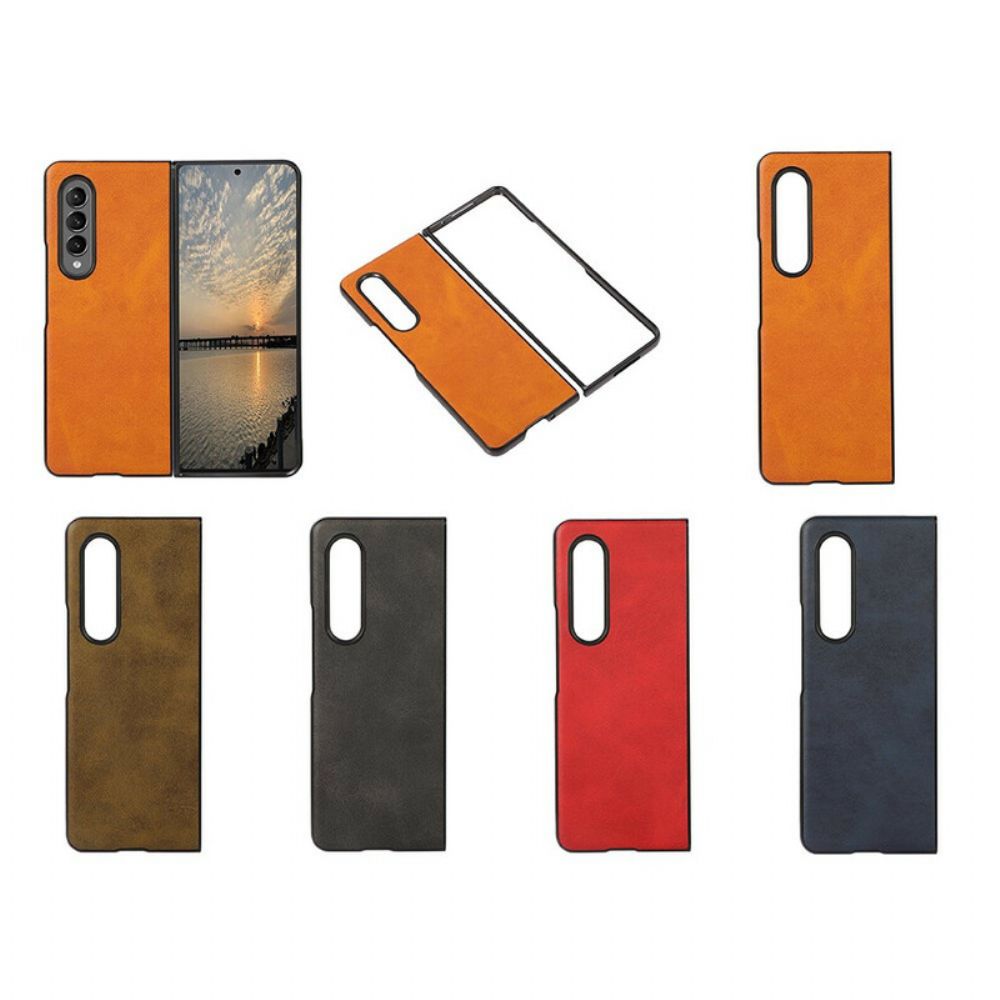 Hoesje voor Samsung Galaxy Z Fold 3 5G Kunstleer