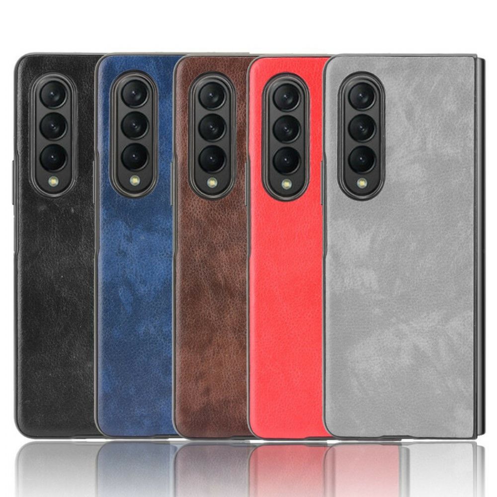 Hoesje voor Samsung Galaxy Z Fold 3 5G Lichi Leereffect