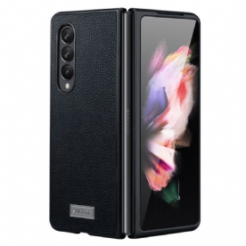 Hoesje voor Samsung Galaxy Z Fold 3 5G Litchi-leerstijl Sulada