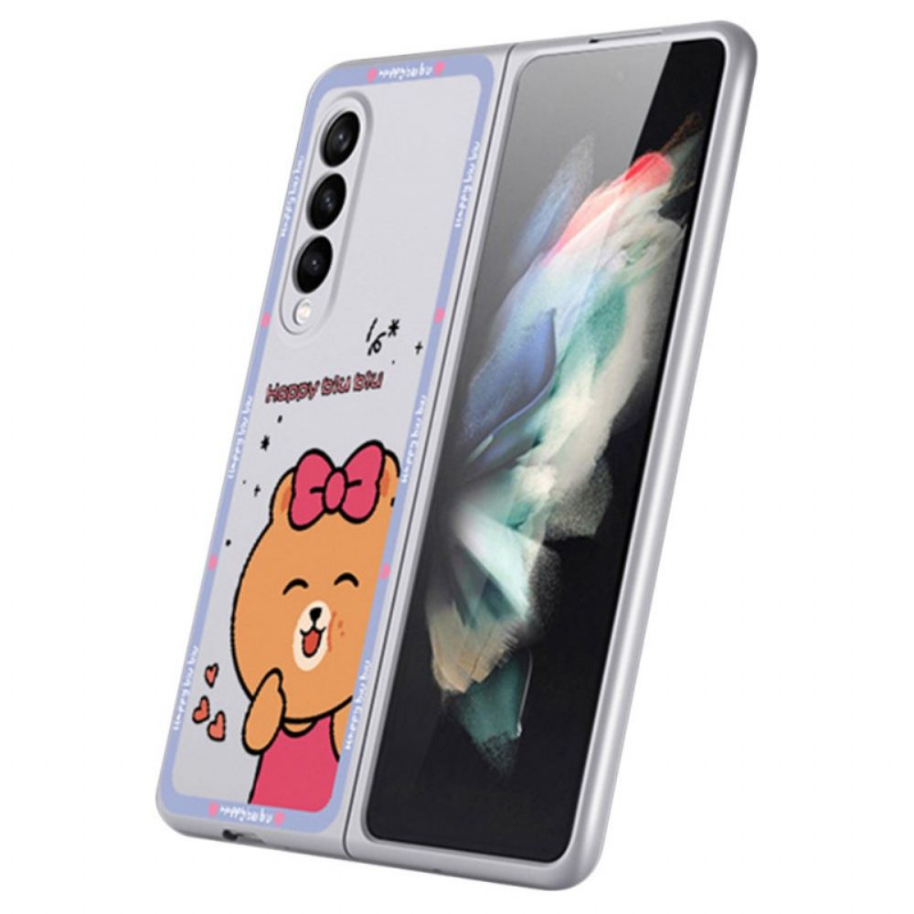 Hoesje voor Samsung Galaxy Z Fold 3 5G Meisjesbeer