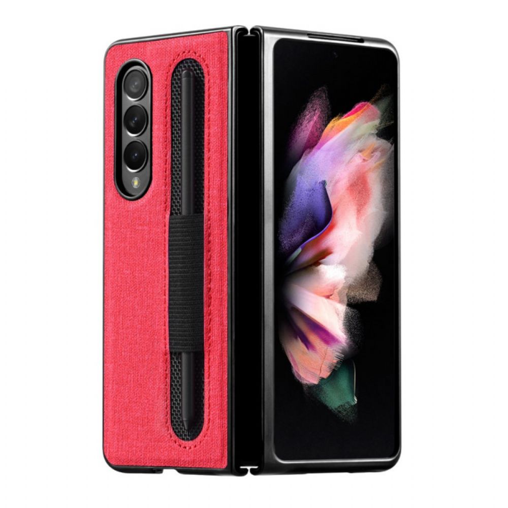 Hoesje voor Samsung Galaxy Z Fold 3 5G Textuurdoek