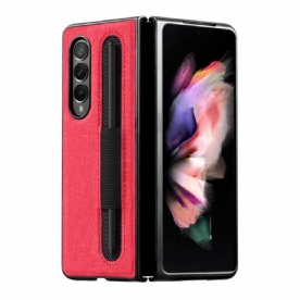 Hoesje voor Samsung Galaxy Z Fold 3 5G Textuurdoek