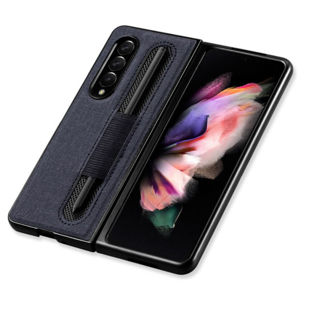 Hoesje voor Samsung Galaxy Z Fold 3 5G Textuurdoek