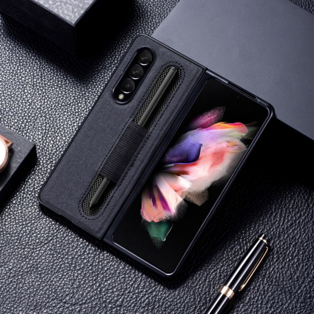 Hoesje voor Samsung Galaxy Z Fold 3 5G Textuurdoek