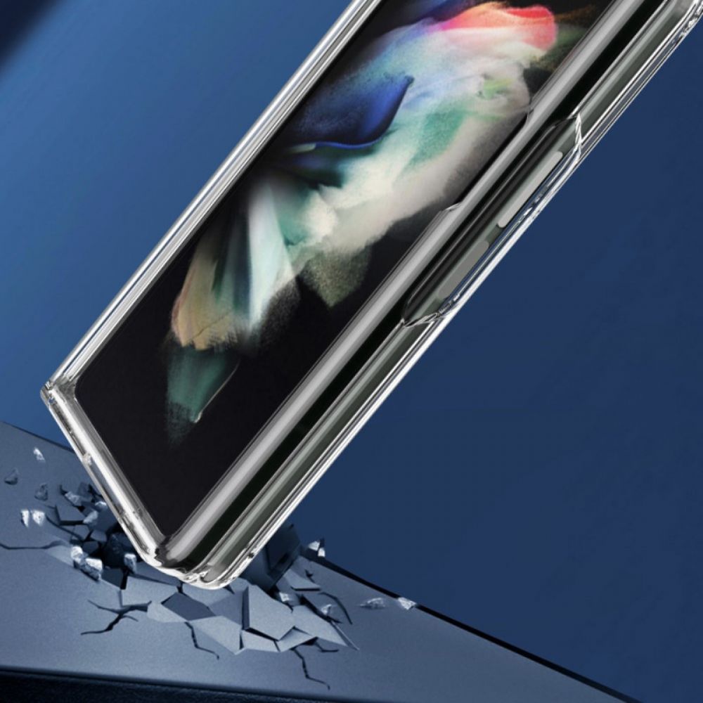 Hoesje voor Samsung Galaxy Z Fold 3 5G Transparante Gekleurde Randen