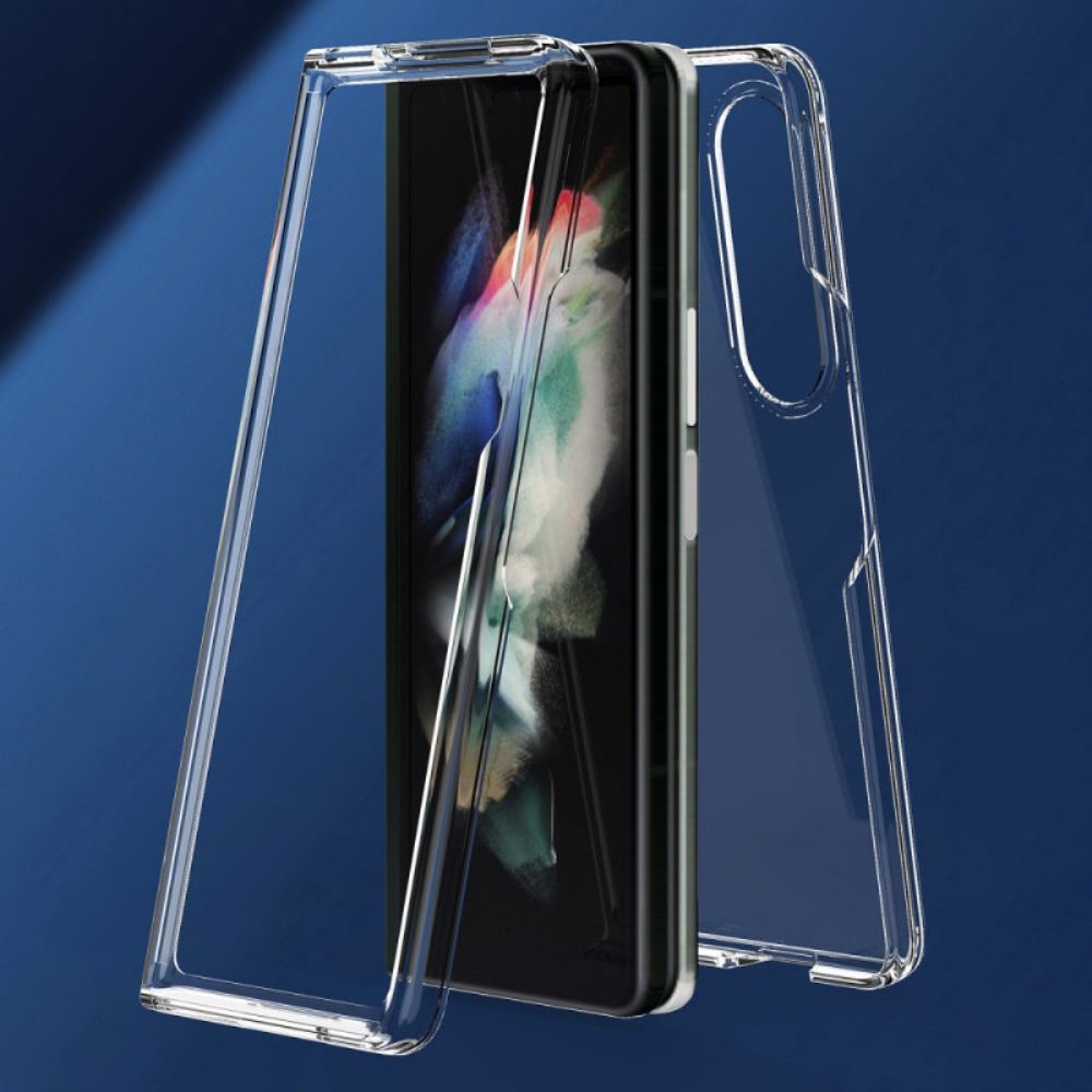 Hoesje voor Samsung Galaxy Z Fold 3 5G Transparante Gekleurde Randen