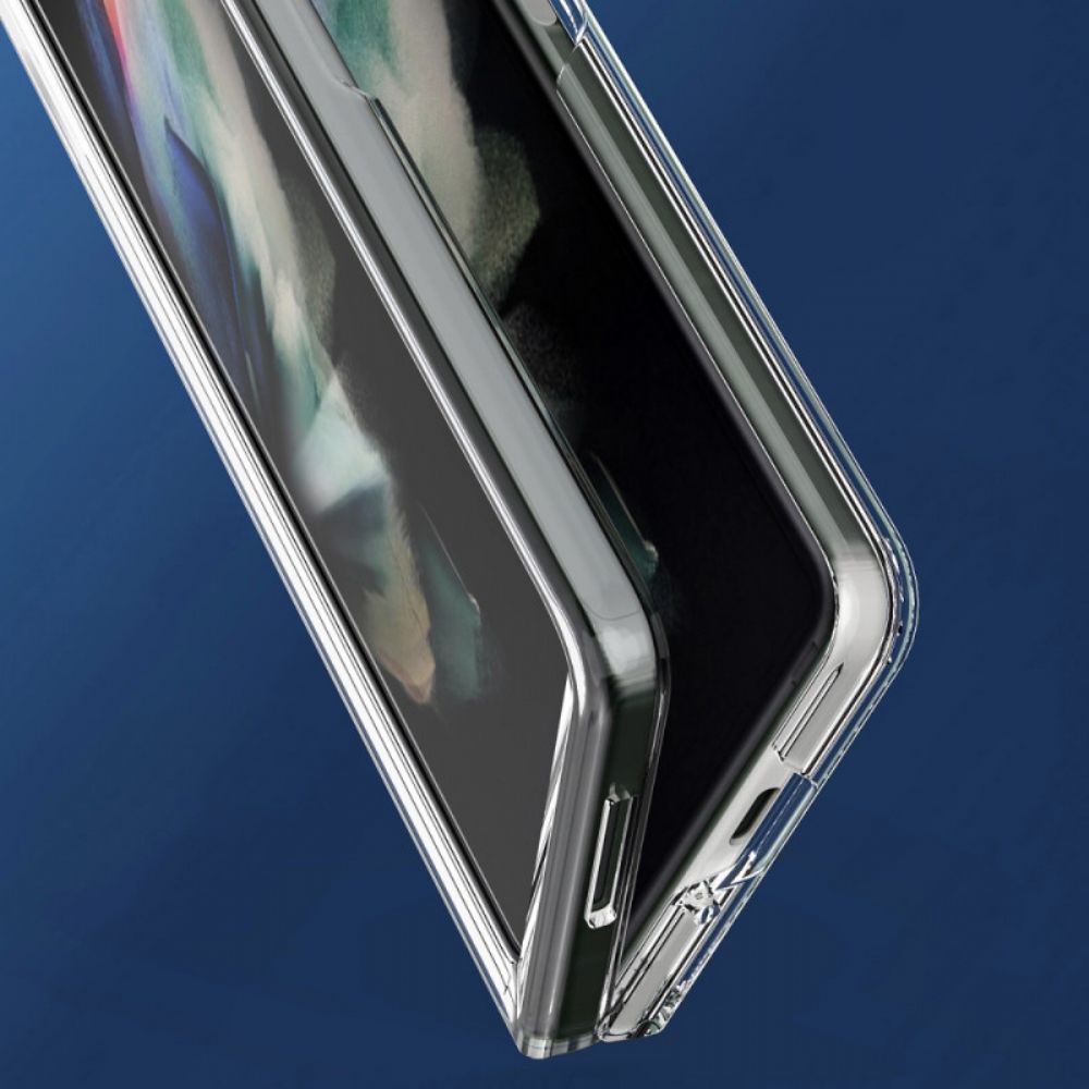 Hoesje voor Samsung Galaxy Z Fold 3 5G Transparante Gekleurde Randen