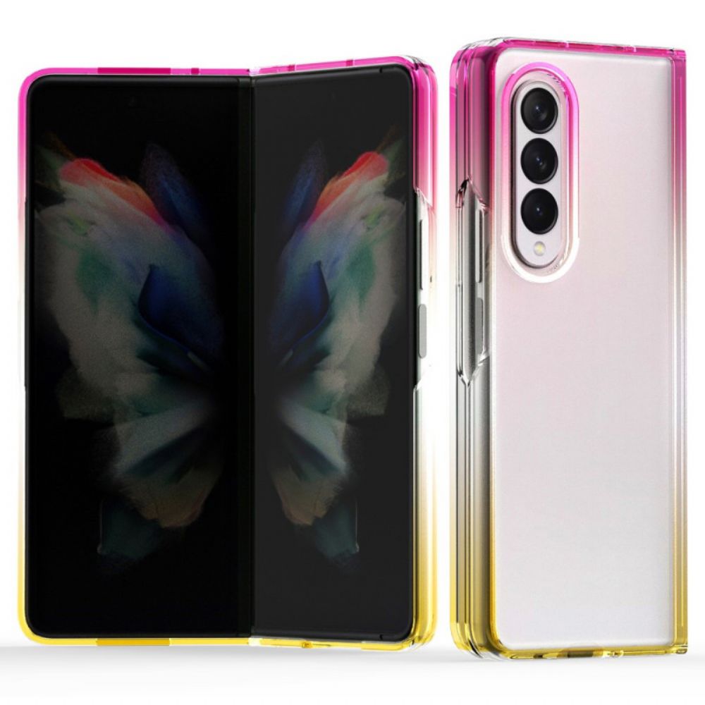 Hoesje voor Samsung Galaxy Z Fold 3 5G Transparante Kleurovergang