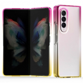 Hoesje voor Samsung Galaxy Z Fold 3 5G Transparante Kleurovergang