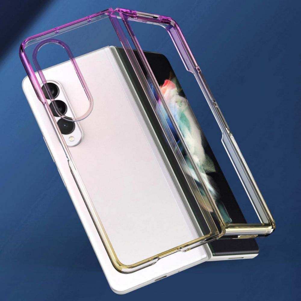 Hoesje voor Samsung Galaxy Z Fold 3 5G Transparante Kleurovergang