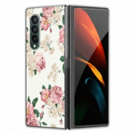 Hoesje voor Samsung Galaxy Z Fold 3 5G Vrijheidsbloemen