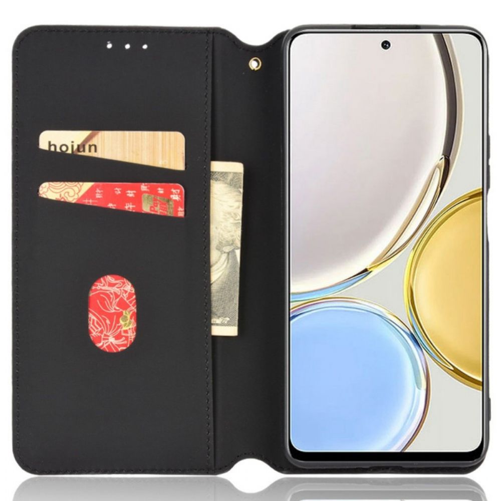 Bescherming Hoesje voor Honor Magic 4 Lite 5G Folio-hoesje 3d-textuur Leereffect