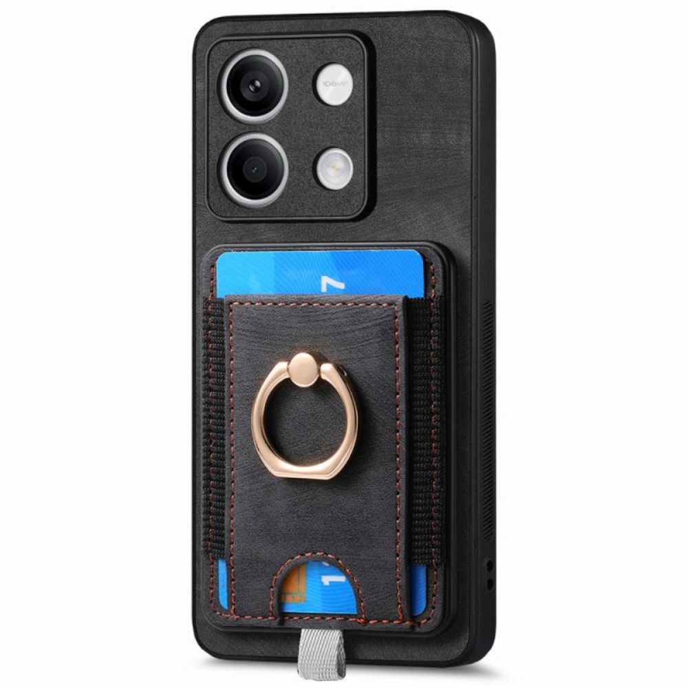 Case Hoesje Xiaomi Redmi Note 13 4g Telefoonhoesje Afneembare Kaarthouder En Ring