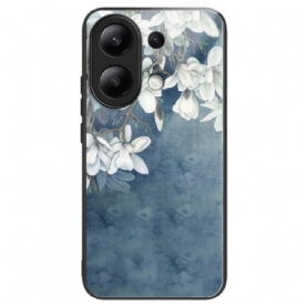 Case Hoesje Xiaomi Redmi Note 13 4g Telefoonhoesje Magnolia's Gehard Glas