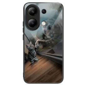 Case Hoesje Xiaomi Redmi Note 13 4g Telefoonhoesje Spiegel Cat