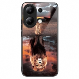 Cover Hoesje Xiaomi Redmi Note 13 4g Telefoonhoesje Lionceau Dream Gehard Glas