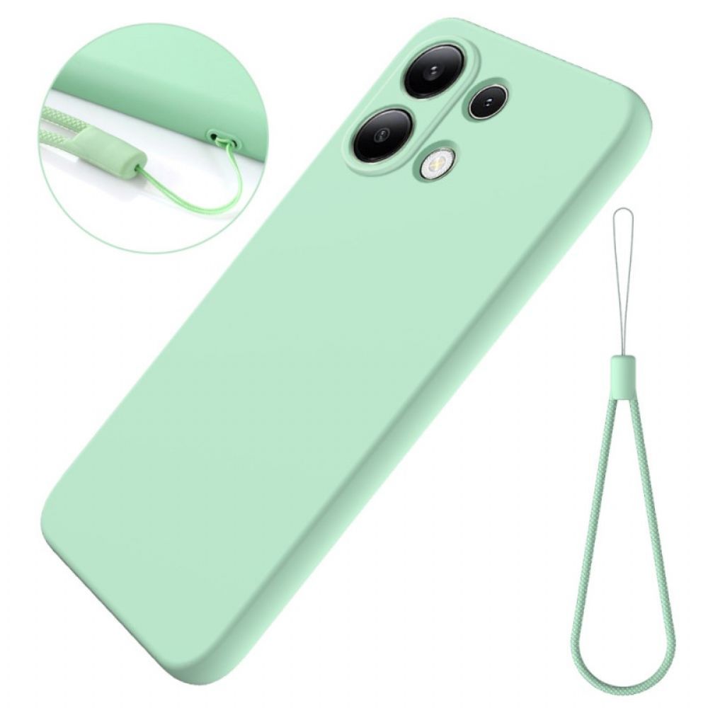 Cover Hoesje Xiaomi Redmi Note 13 4g Telefoonhoesje Vloeibare Siliconen Band