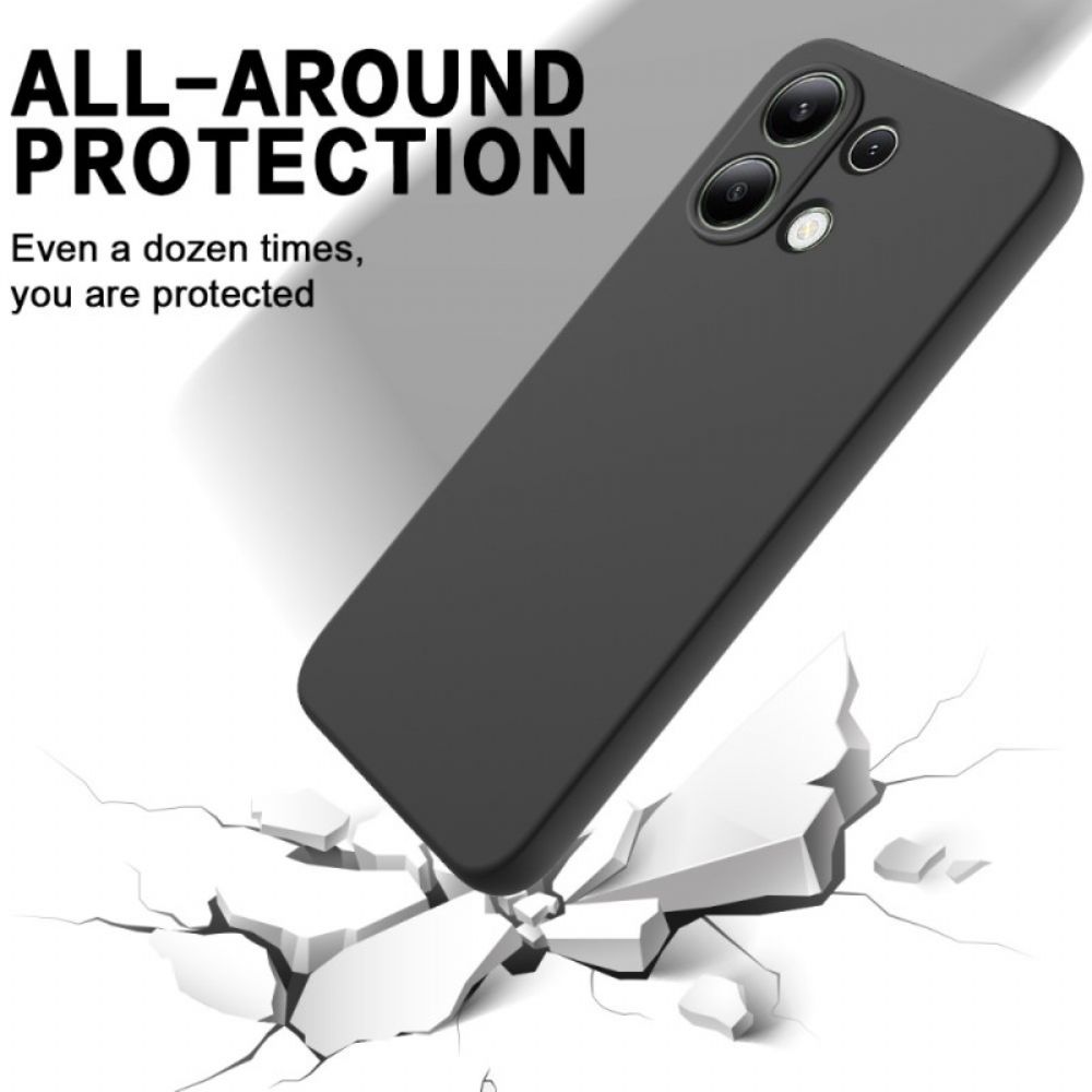 Cover Hoesje Xiaomi Redmi Note 13 4g Telefoonhoesje Vloeibare Siliconen Band