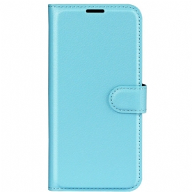 Flip Case Leren Xiaomi Redmi Note 13 4g Klassiek Litchi Kunstleer