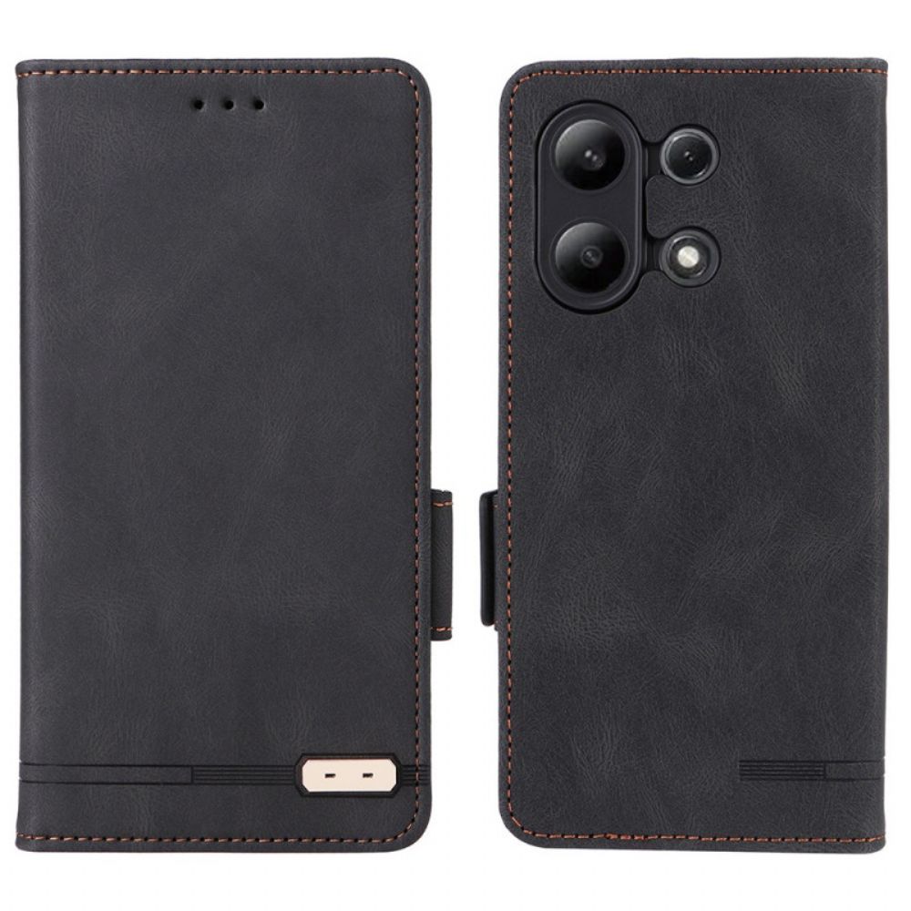 Folio-hoesje Xiaomi Redmi Note 13 4g Dubbele Sluiting In Vintage-stijl